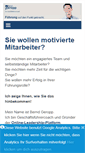 Mobile Screenshot of mehr-fuehren.de